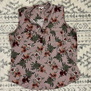 Womens floral tank top